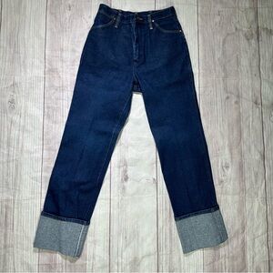 Women’s Vintage Made in the USA Wrangler Long Inseam Dark Denim Jeans Size 12